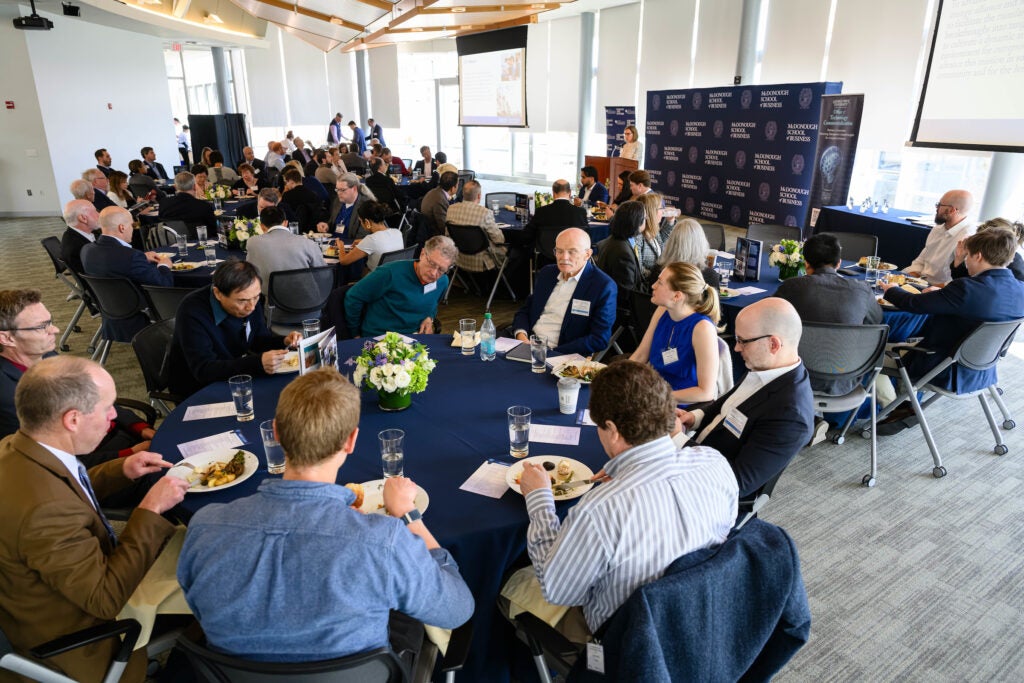A crowd gathered to celebrate innovators at the OTC's 2025 luncheon and awards ceremony.