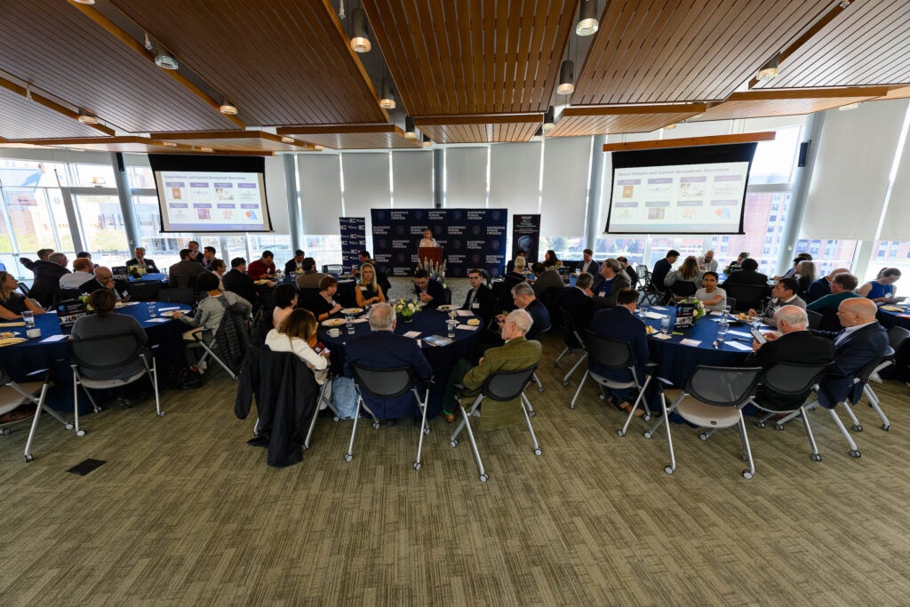 A crowd gathered to celebrate innovators at the OTC's 2025 luncheon and awards ceremony.