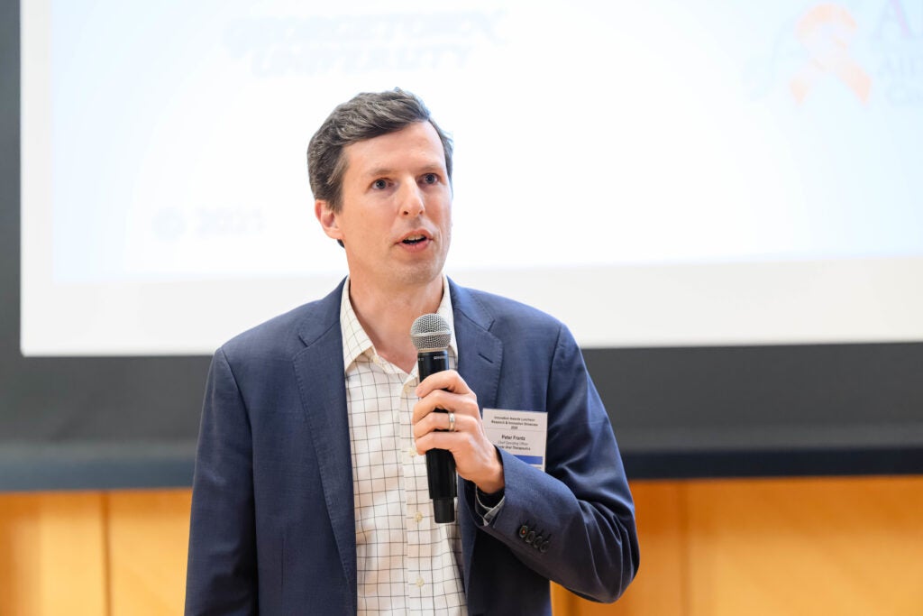 Faculty, students, and alumni pitched their startup companies at the Showcase.