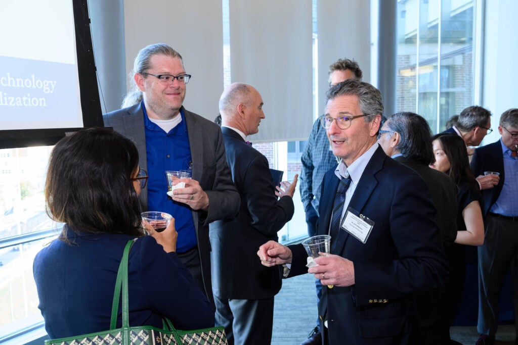 The Showcase crowd stayed to network well beyond the official end time