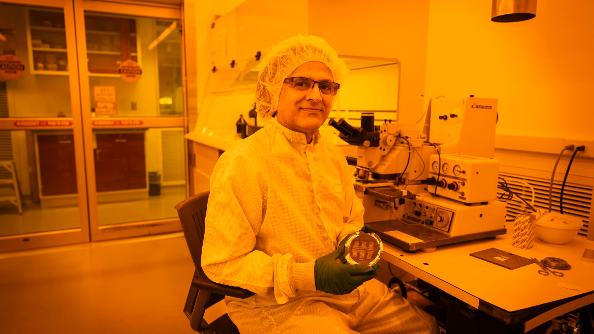 Mak Paranjape in his lab at Georgetown University